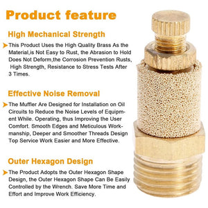 LAIZE Throttling Pneumatic Muffler, 1 Inch, 1 Point, 2 Point, 3 Point, 4 Point, 6 Point