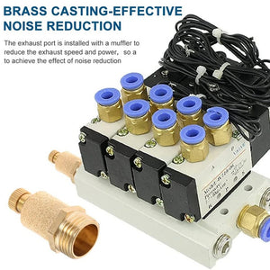 LAIZE Throttling Pneumatic Muffler, 1 Inch, 1 Point, 2 Point, 3 Point, 4 Point, 6 Point