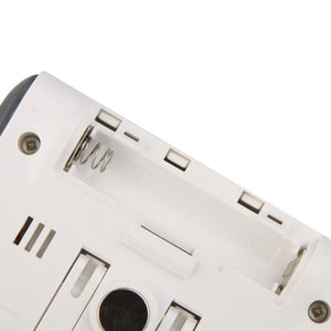 LCD Digital Thermometer Hygrometer Moisture Meter and Wired Temperature with External Sensor White, LCD Digital Thermometer