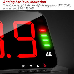 Large Screen Wall-Mounted Noise Meter Decibel Detector, TA653A, TA654A