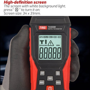 Laser Tachometer Digital Display Measuring Speed Meter, TASI TA500A Optical Measurement laboratorydeal
