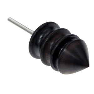 Leather Tool Edge Electric Polishing Slicker Flat Pointed Head Sandalwood Leathers Craft DIY Tools Tip Burnisher, S, L, Set(with S,L) - laboratorydeal