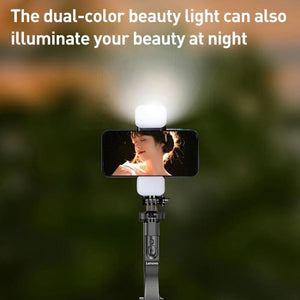 Lenovo Thinkplus H18B Flagship Stainless Steel Bluetooth Selfie Stick with Dual Fill Light, 1.8m - laboratorydeal