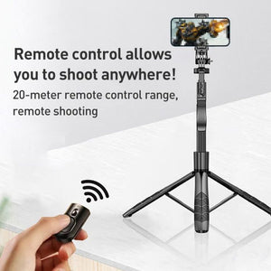 Lenovo Thinkplus H18L Premium Aluminum Alloy Bluetooth Selfie Stick, 1.8m - laboratorydeal