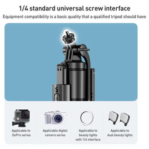 Lenovo Thinkplus H18L Premium Edition Aluminum Alloy Bluetooth Selfie Stick with Dual Fill Lights, 1.8m - laboratorydeal