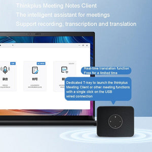 Lenovo Thinkplus MCP01 Intelligent Video Conference Omnidirectional Microphone Sound Portable Bluetooth Microphone Speaker - laboratorydeal