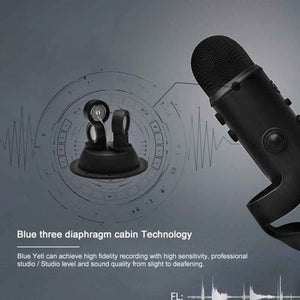Logitech Blue Yeti USB Condenser Microphone, Blue Yeti(Black), Blue Yeti(Blue), Blue Yeti(Silver) - laboratorydeal