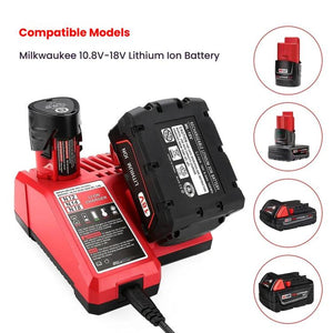 M12 - 18C For Milwaukee 18V Power Tools Battery Charger, EU, US - laboratorydeal