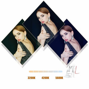 MANTOO RL - 12 II 100 - 240V 28W 12 inch Two - color Dimmable Ring Fill Light with Tripod, 12 inch - laboratorydeal