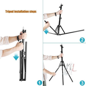 MANTOO RL - 12 II 100 - 240V 28W 12 inch Two - color Dimmable Ring Fill Light with Tripod, 12 inch - laboratorydeal