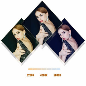 MANTOO RL - 18 II 100 - 240V 55W 18 inch Two - color Dimmable Ring Fill Light with Tripod, 18 inch - laboratorydeal