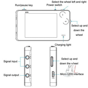 MINIWARE Dual Channel Mini Portable Handheld Digital Storage Oscilloscope, DS212