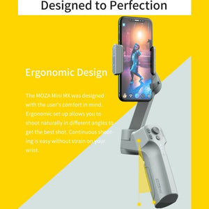 MOZA Mini MX 3 Axis Foldable Handheld Gimbal Stabilizer for Action Camera and Smart Phone, Mini MX - laboratorydeal