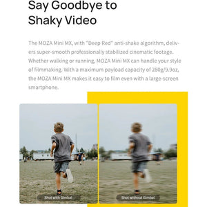 MOZA Mini MX 3 Axis Foldable Handheld Gimbal Stabilizer for Action Camera and Smart Phone, Mini MX - laboratorydeal