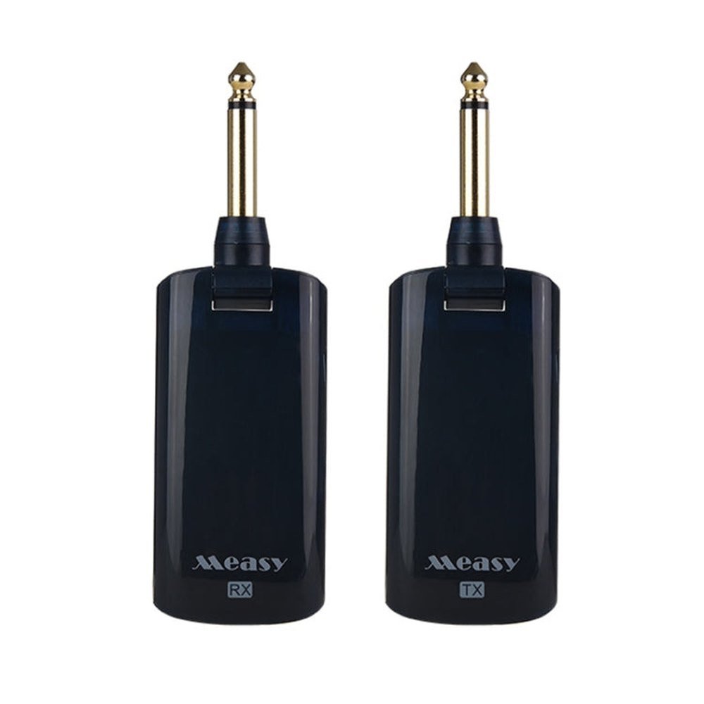 Measy AU688 - U 20 Channels Wireless Guitar System Rechargeable Musical Instrument Transmitter Receiver, AU688 - U Black - laboratorydeal