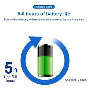 Measy AU688 - U 20 Channels Wireless Guitar System Rechargeable Musical Instrument Transmitter Receiver, AU688 - U Black - laboratorydeal