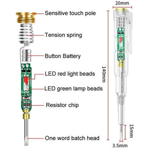 Multi - Functional High - Brightness Color Light Intelligent Sensor On - Off Electroscope Pen, Color Light Detector Pen - laboratorydeal