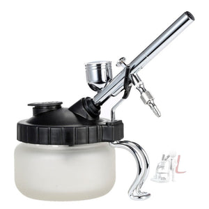 Multi - function Airbrush Cleaning Pot Model Air Pump Spray Paint Coloring Tool Waste Collection Bottle Pen Holder, 304ml Air Pump Spray Paint Bottle - laboratorydeal