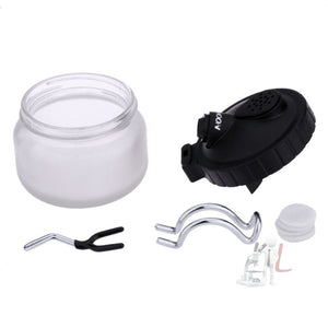 Multi - function Airbrush Cleaning Pot Model Air Pump Spray Paint Coloring Tool Waste Collection Bottle Pen Holder, 304ml Air Pump Spray Paint Bottle - laboratorydeal