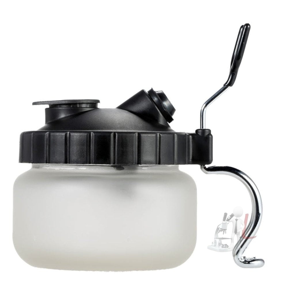 Multi - function Airbrush Cleaning Pot Model Air Pump Spray Paint Coloring Tool Waste Collection Bottle Pen Holder, 304ml Air Pump Spray Paint Bottle - laboratorydeal