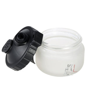 Multi - function Airbrush Cleaning Pot Model Air Pump Spray Paint Coloring Tool Waste Collection Bottle Pen Holder, 304ml Air Pump Spray Paint Bottle - laboratorydeal