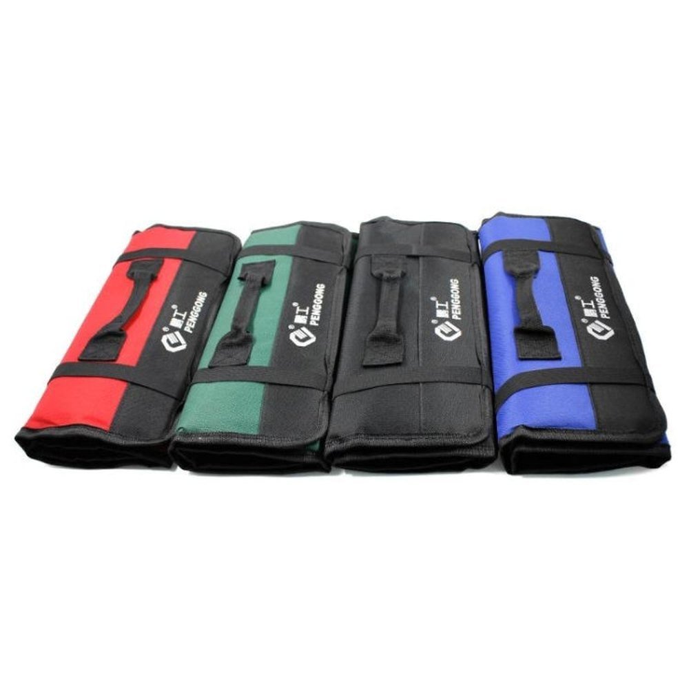 Multi - function Waterproof Oxford Carrying Folding Roll Bags Portable Storage Tool Bag, Red, Black, Green, Blue - laboratorydeal