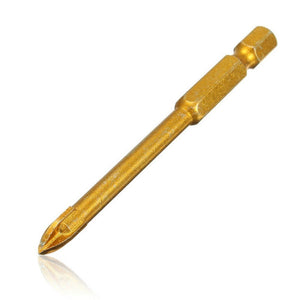 Multi - purpose Alloy Cross Hex Shank Drill Ceramic Glass Hole Opener, 6MM, 8MM, 10MM, 12MM - laboratorydeal