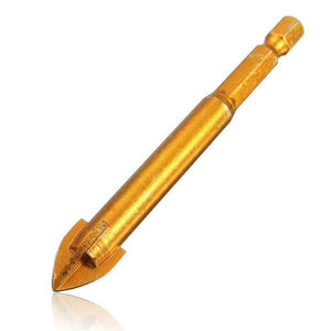 Multi - purpose Alloy Cross Hex Shank Drill Ceramic Glass Hole Opener, 6MM, 8MM, 10MM, 12MM - laboratorydeal
