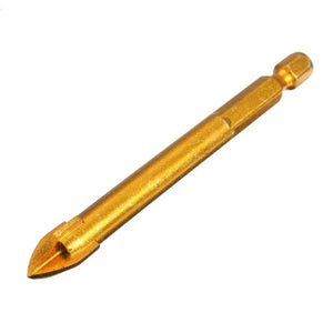Multi - purpose Alloy Cross Hex Shank Drill Ceramic Glass Hole Opener, 6MM, 8MM, 10MM, 12MM - laboratorydeal