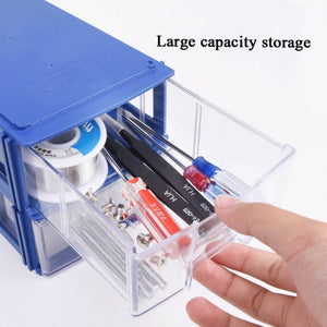 Multifunctional Building Block Type Component Box Storage Box Drawer Type Parts Box Combined Accessory Box, LT - 00A L - laboratorydeal
