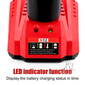 N12 For Milwaukee 10.8/12V Electric Tool Lithium Battery Fast Charger, US, EU, UK, AU - laboratorydeal
