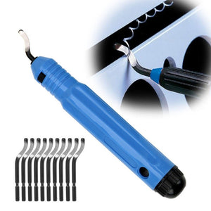 NB1100 Hand Deburr Trimming Knife Scraper, Handle + 1 Cutter Head, Handle +10 Cutter Heads - laboratorydeal