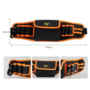 Onkel.J Electrician Waist Bag Canvas Multifunctional Tool Bag Woodworking Fitter Bag - laboratorydeal