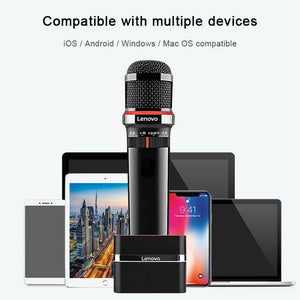 Original Lenovo UM20 - U K Song Wireless Digital Microphone Live Recording Equipment with Wireless Receiver - laboratorydeal