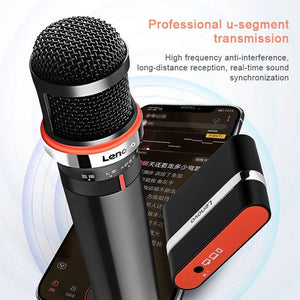 Original Lenovo UM20 - U K Song Wireless Digital Microphone Live Recording Equipment with Wireless Receiver - laboratorydeal