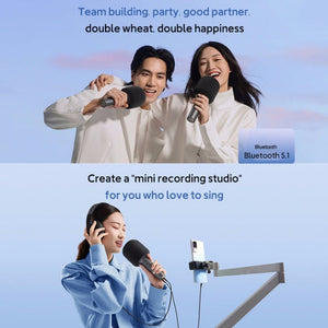Original Xiaomi Mijia Bluetooth 5.1 Stereo Noise Reduction Karaoke Microphone - laboratorydeal