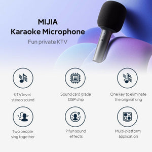 Original Xiaomi Mijia Bluetooth 5.1 Stereo Noise Reduction Karaoke Microphone - laboratorydeal