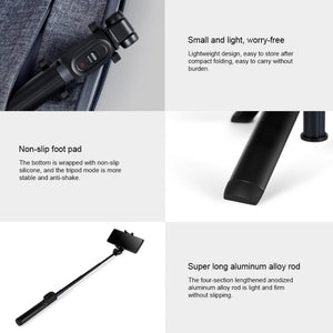 Original Xiaomi Mijia XMZPGO5YM Zoom Foldable Extendable Monopod Bluetooth Tripod Selfie Stick - laboratorydeal