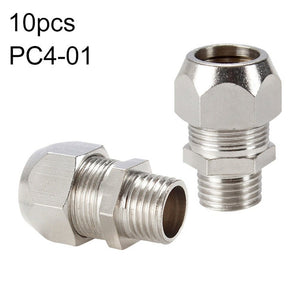 PC12-03 LAIZE Nickel Plated Copper Reducer Straight Pneumatic Quick Fitting Connector, PC4-01, PC4-M5, PC6-01, PC6-02, PC6-03, PC6-04, PC8-01, PC8-02, PC8-03, PC8-04, PC10-01, PC10-02, PC10-03, PC10-04, PC12-01, PC12-02, PC12-03