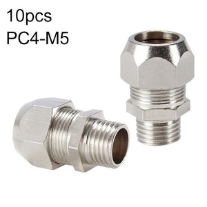 PC12-03 LAIZE Nickel Plated Copper Reducer Straight Pneumatic Quick Fitting Connector, PC4-01, PC4-M5, PC6-01, PC6-02, PC6-03, PC6-04, PC8-01, PC8-02, PC8-03, PC8-04, PC10-01, PC10-02, PC10-03, PC10-04, PC12-01, PC12-02, PC12-03