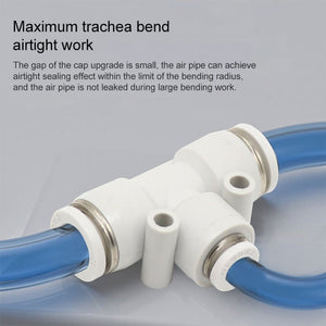 PEG6-4 LAIZE 2pcs PW T-type Tee Reducing Pneumatic Quick Fitting Connector, PEG6-4 (2pcs), PEG8-4 (2pcs), PEG8-6 (2pcs), PEG10-6 (1pc), PEG10-8 (2pcs), PEG12-8 (1pc), PEG12-10 (1pc), PEG16-12 (1pc)