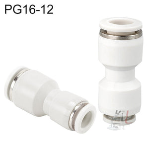 PG10-6 LAIZE 2pcsPG Reducing Straight Pneumatic Quick Fitting Connector, PG6-4 (10pcs), PG8-4 (10pcs), PG8-6 (10pcs), PG10-6 (2pcs), PG10-8 (2pcs), PG12-8 (2pcs), PG12-10 (2pcs), PG16-12 (1pc)