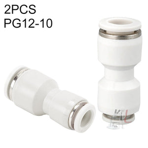 PG10-6 LAIZE 2pcsPG Reducing Straight Pneumatic Quick Fitting Connector, PG6-4 (10pcs), PG8-4 (10pcs), PG8-6 (10pcs), PG10-6 (2pcs), PG10-8 (2pcs), PG12-8 (2pcs), PG12-10 (2pcs), PG16-12 (1pc)