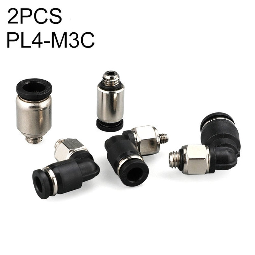 PL4-M3C LAIZE 2pcs Nickel Plated Copper Mini Pneumatic Quick Connector, PL4-M3C, PL4-M5C, PL6-M3C, PL6-M5C, POC4-M3C, POC4-M5C, POC6-M3C, POC6-M5C