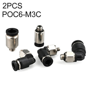 PL4-M3C LAIZE 2pcs Nickel Plated Copper Mini Pneumatic Quick Connector, PL4-M3C, PL4-M5C, PL6-M3C, PL6-M5C, POC4-M3C, POC4-M5C, POC6-M3C, POC6-M5C