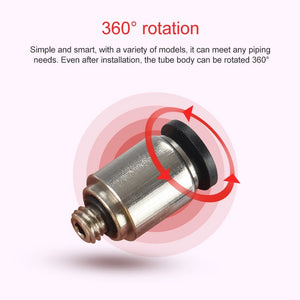 PL4-M3C LAIZE 2pcs Nickel Plated Copper Mini Pneumatic Quick Connector, PL4-M3C, PL4-M5C, PL6-M3C, PL6-M5C, POC4-M3C, POC4-M5C, POC6-M3C, POC6-M5C