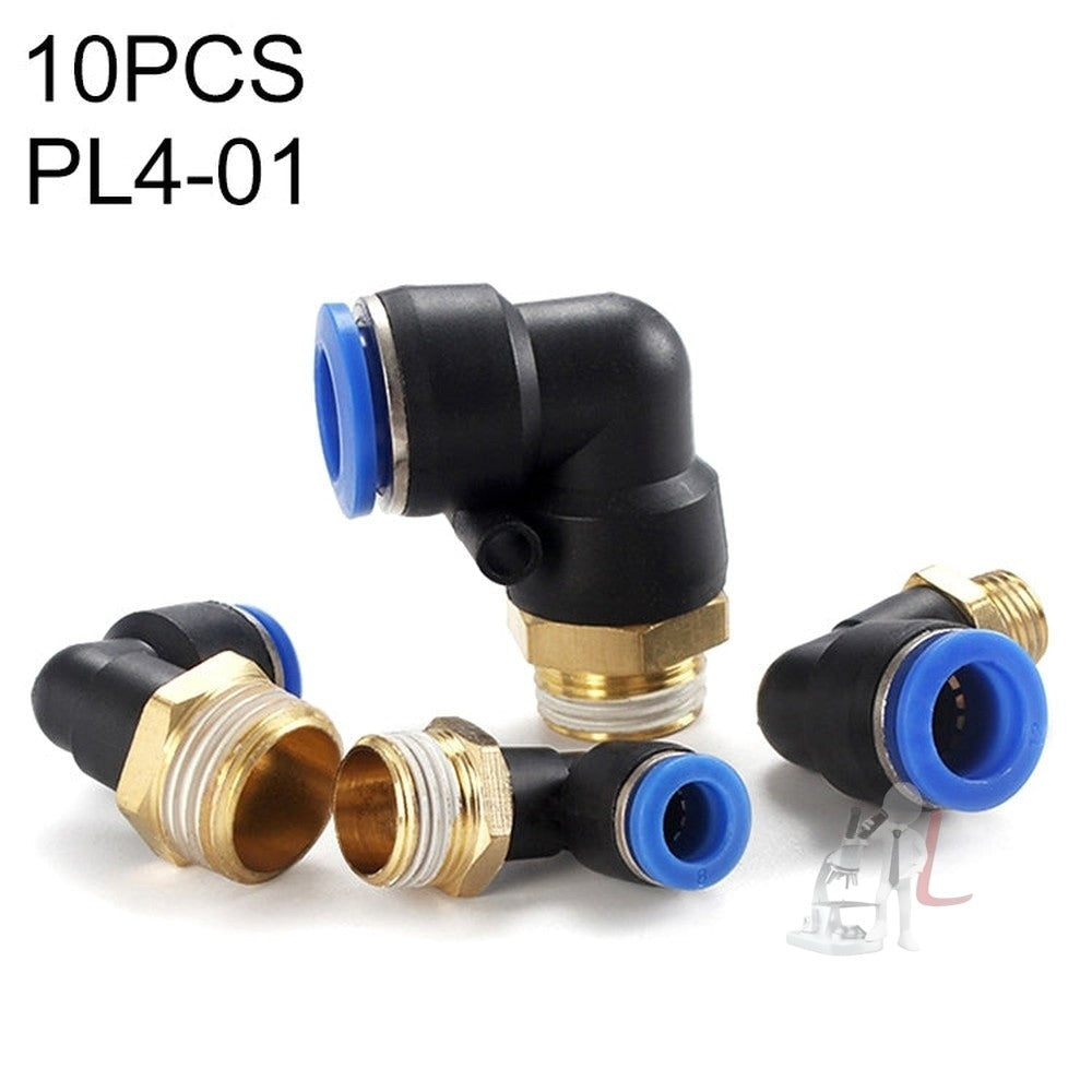 PL6-04 LAIZE 2pcs Male Thread Elbow Pneumatic Quick Fitting Connector, PL4-01 (10pcs), PL4-02 (10pcs), PL4-M5 (10pcs), PL6-01 (10pcs), PL6-02 (10pcs), PL6-03 (10pcs), PL6-04 (2pcs), PL6-M5 (10pcs), PL8-01 (10pcs), PL8-02 (10pcs), PL8-03 (10pcs)