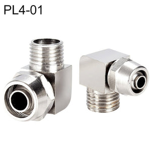 PL8-02 LAIZE Nickel Plated Copper Trachea Quick Fitting Lock Female Connector, PL4-M5, PL4-01, PL4-02, PL6-M5, PL6-01, PL6-02, PL8-01, PL8-02