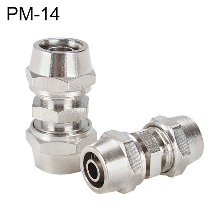 PM-4 LAIZE 2pcsNickel Plated Copper Straight Pneumatic Quick Connector, PM-4 (2pcs), PM-6 (2pcs), PM-8 (2pcs), PM-10 (2pcs), PM-12, PM-14, PM-16 laboratorydeal