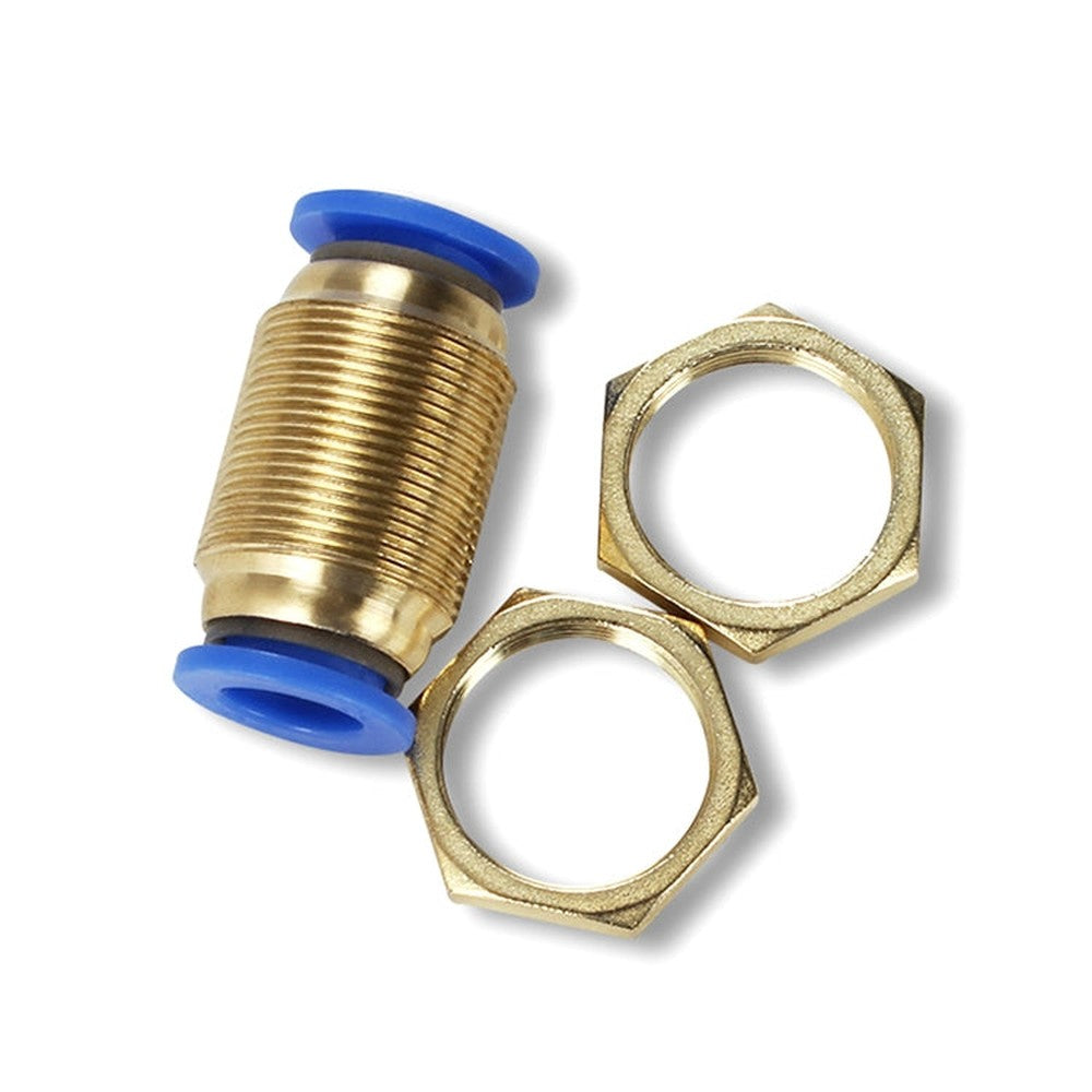 PM-8 LAIZE 2pcsPM Bulkhead Straight Pneumatic Quick Connector, PM-4 (10pcs), PM-6 (10pcs), PM-8 (2pcs), PM-10 (1pc), PM-12 (1pc)